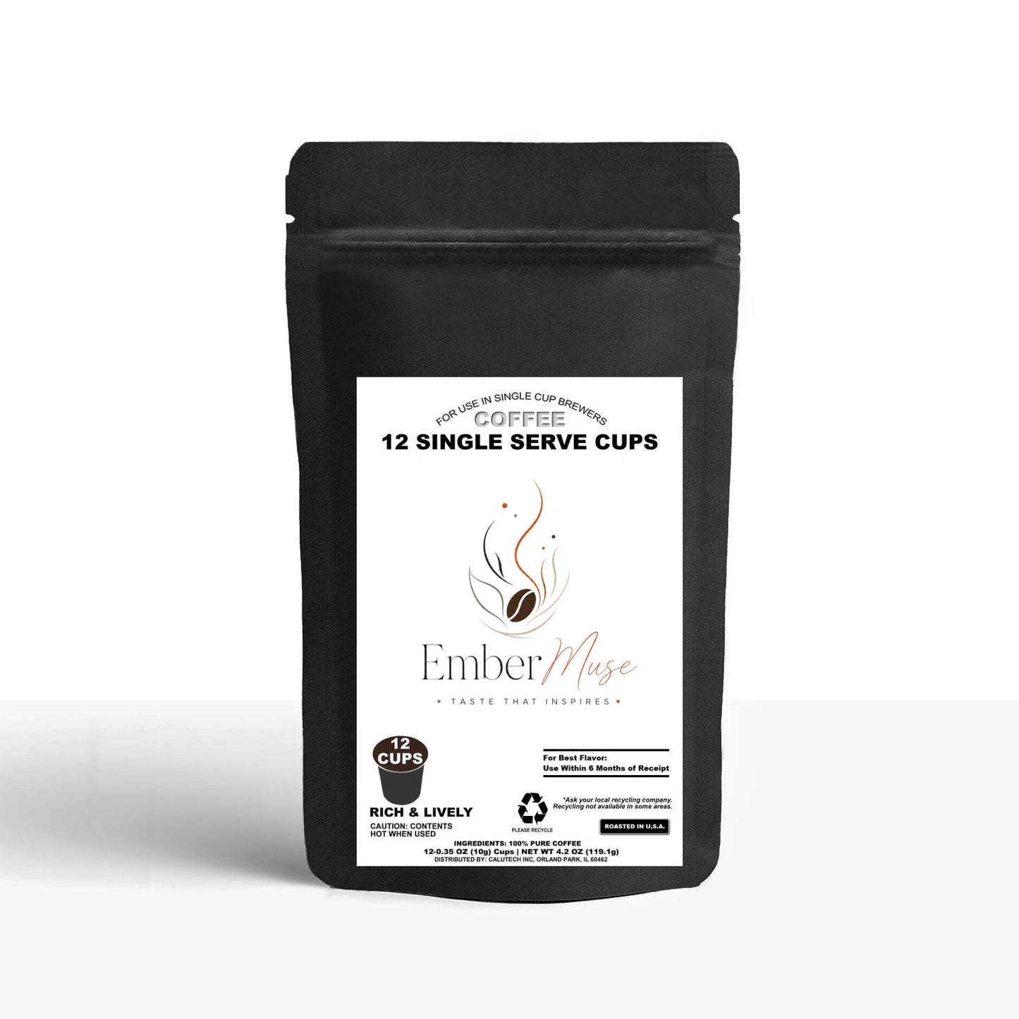 12 Pack Single Serve Coffee Capsules